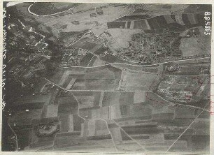 Gelände westlich der Festungsmauern Ingolstadt mit Fort Haßlang (mit Einzeichnungen) (2000 m)
