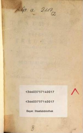 Sophoclis tragoediae graece et latine : Ex recensione Guil Dindosfii, 2