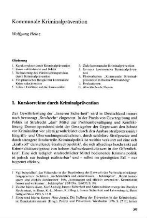 Kommunale Kriminalprävention
