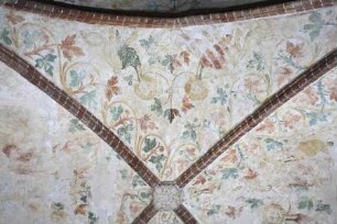 Gewölbebilder mit Drolerien, Ranken- und Laubwerk — Fabelwesen, Ranken- und Laubwerk — Östliche Gewölbekappe