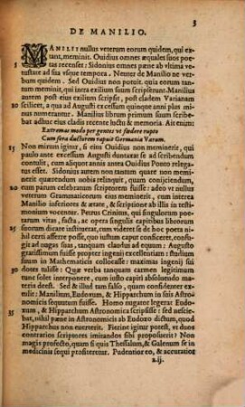 In Manilii ... Astronomicon commentarius