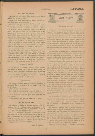 Letras y artes