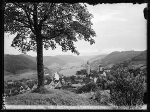 Blick vom Kreuzkapellenberg auf Horb und Neckar
