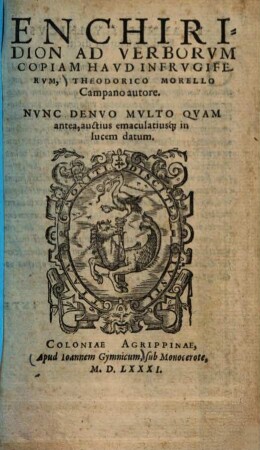 Enchiridion ad verborum copiam haud infrugiferum