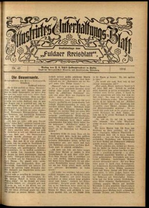 Ausgabe vom Sonntag, den 22. Oktober 1916.