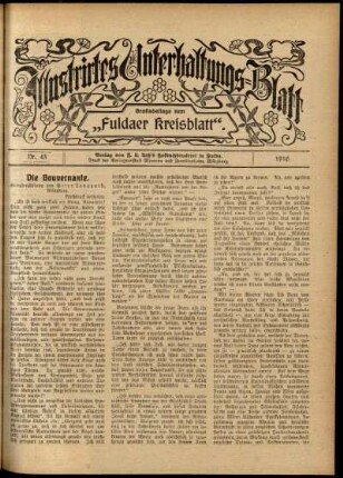 Ausgabe vom Sonntag, den 22. Oktober 1916.