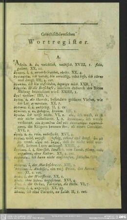 Griechischdeutsches Wortregister