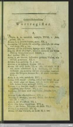 Griechischdeutsches Wortregister