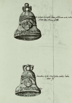 Zwei Glocken der Michaeliskirche in Bautzen, gegossen am 15. August 1663