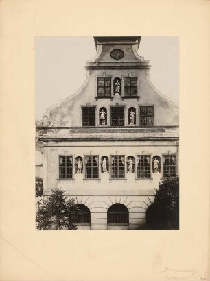 Rathaus, Braunsberg: Ansicht der Giebelfront