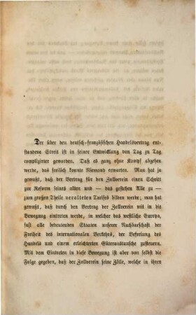 Kleine Beiträge zum Streit über den deutsch-französischen Handelsvertrag, 1. Der handelspolitische Fortschritt im Handelsvertrag und die Schutzzollagitation