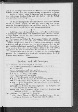 Zeichen und Abkürzungen