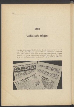 XXXII Streben nach Helligkeit