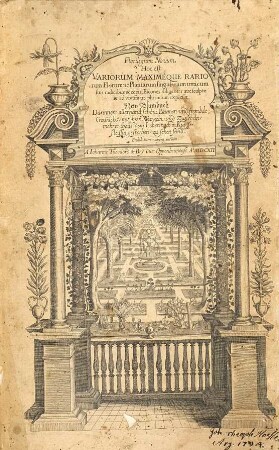Florilegium novum : hoc est: variorum maximeque rariorum florum ac plantarum singularium una cum suis radicibus & cepis, eicones diligenter aere sculptae & ad vivum ut plurimum expressae = New Blumbuch