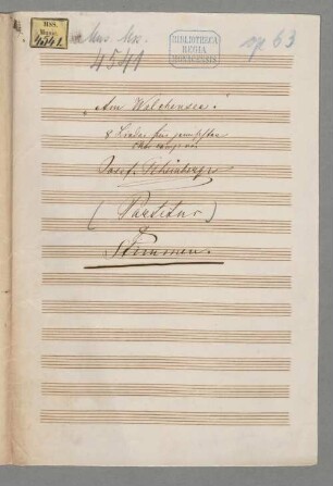 Am Walchensee op. 63 - BSB Mus.ms. 4541-1