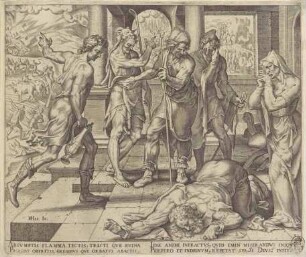 Die Unglücksnachrichten Hiobs, Blatt 3 aus der Folge "Die Geschichte Hiobs"