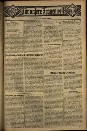 Zweite Ausgabe vom Donnerstag, den 16. Juni 1932.