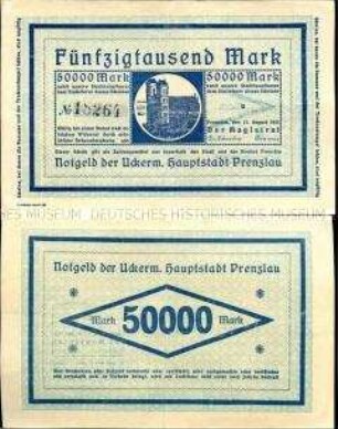 Prenzlau 50.000 Mark