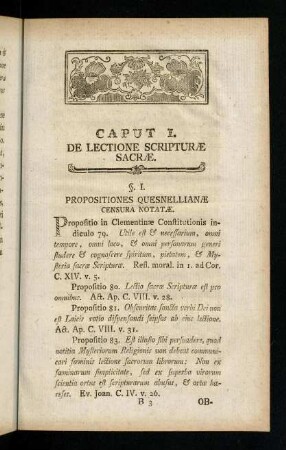 1-11, Caput I