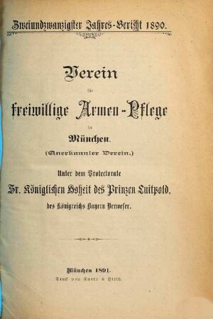 Jahresbericht .... 22. 1890 (1891)