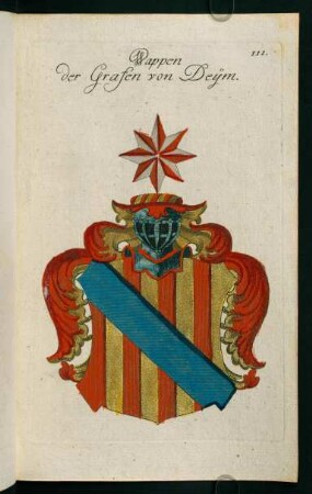 111r-111v, 111. Wappen der Grafen von Deym