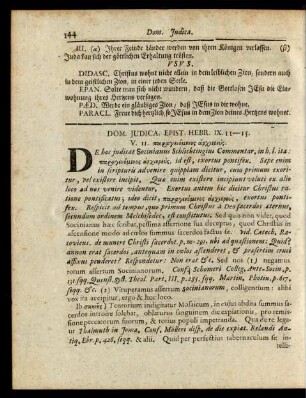 Dom. Judica. Epist. Hebr. IX. 11.-15.