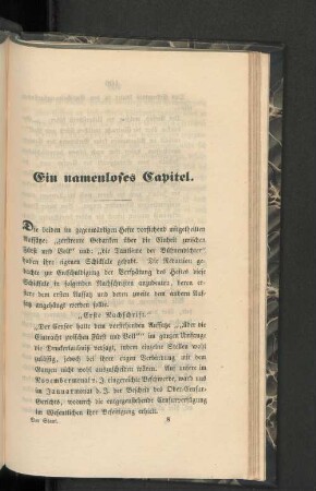 Ein namenloses Capitel.