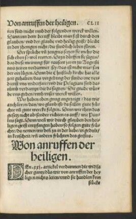 Von anruffen der heiligen.