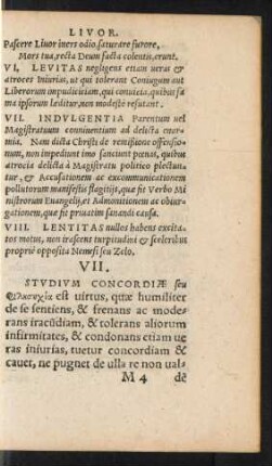 VII. Studium Concordiae ...