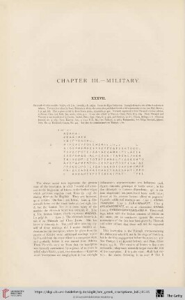 Chapter III: Military