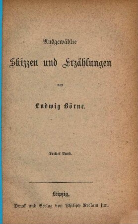 Ausgewählte Skizzen und Erzählungen, 3 = 182
