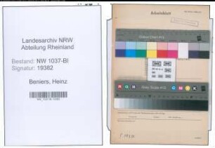 Entnazifizierung Heinz Beniers , geb. 18.08.1899 (Rentmeister)