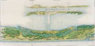 Hansjakob, Gottfried; Wien - Donau (AT); Donauinsel und Donaukraftwerk Freudenau - Donaukraftwerk Freudenau, Fischaufstieg (Grundriss)