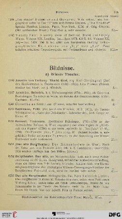 Bildnisse (Nr. 1246-1426)