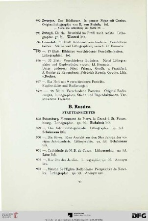 B. Russica (Nr. 898-932)
