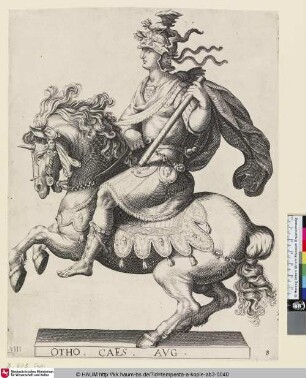 OTHO. CAES. AVG. [Otho zu Pferde; Emperor Otho on Horseback]