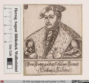 Bildnis Johann Ernst I., Herzog zu Sachsen-Coburg (reg. 1542-63)