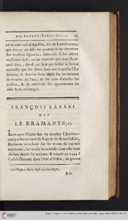 François Lazari dit Le Bramante (1)