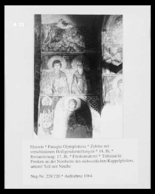 Zyklus mit verschiedenen Heiligendarstellungen