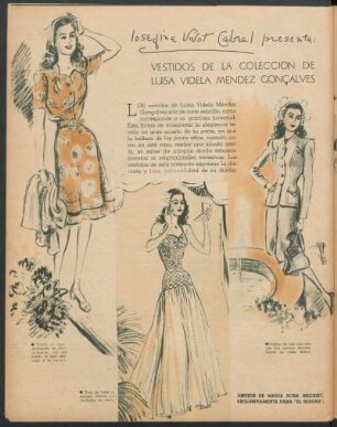 Josefina Vivot Cabral presenta: Vestidos de la colección de Luisa Videla Méndez Gonçalves