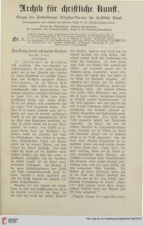18: Ein Gang durch restaurirte Kirchen, [16]