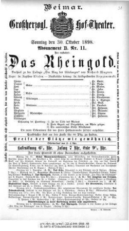 Das Rheingold.