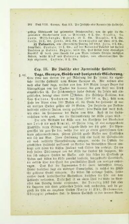 Cap. III. Die Italische oder Apenninische Halbinsel