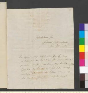 Brief von Lecerf, Justus Amadeus an Goethe, Johann Wolfgang von