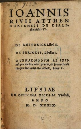 De dialectica Libri sex