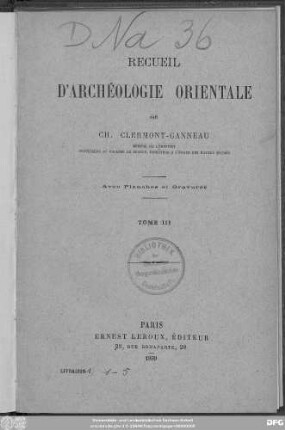 T[ome]  Augmenté des tables détaillées des tomes 1-3 dressées par J. B. Chabot