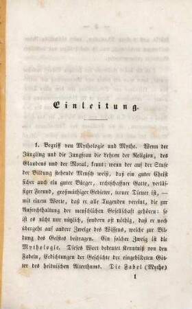 Kurzgefaßte Mythologie oder Götterlehre der Griechen und Römer