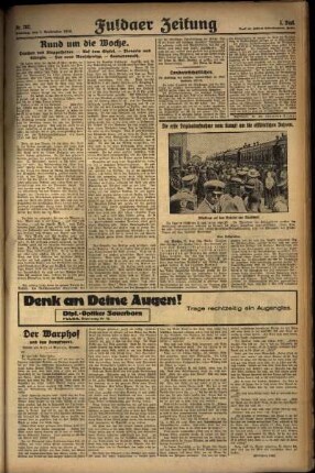 Dritte Ausgabe vom Sonntag, den 01. September 1929.