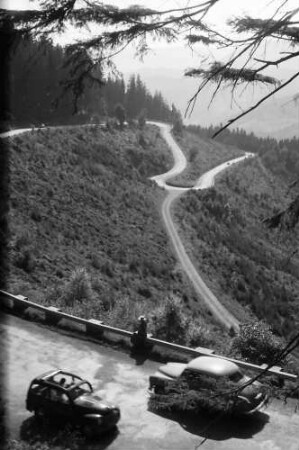 Bad Griesbach: Serpentinen der Straße Bad Griesbach-Alexanderschanze