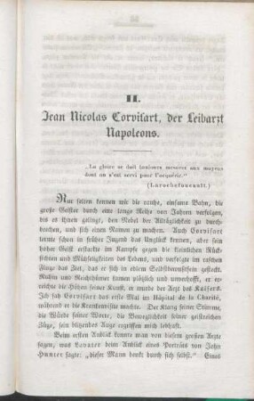 II. Jean Nicolas Corvisart, der Leibarzt Napoleons.